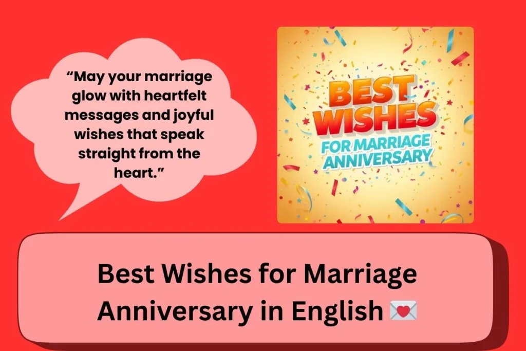 Best Wishes Marriage Anniversary English
