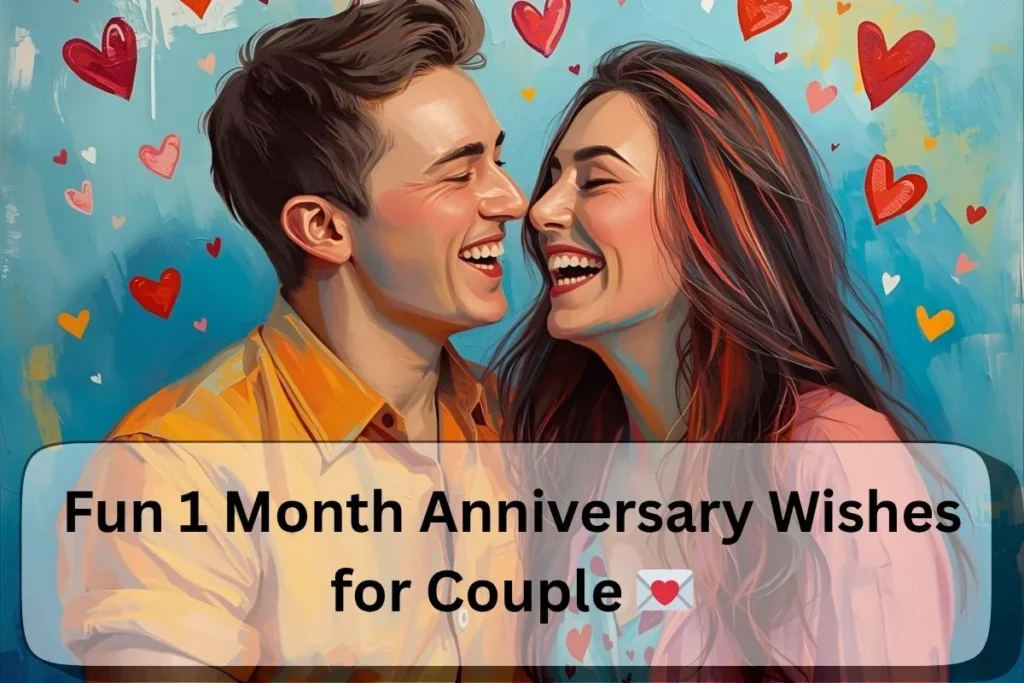 Fun 1 Month Anniversary Wishes for Couple 