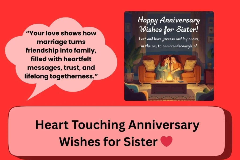 Heart Touching Anniversary Wishes Sister