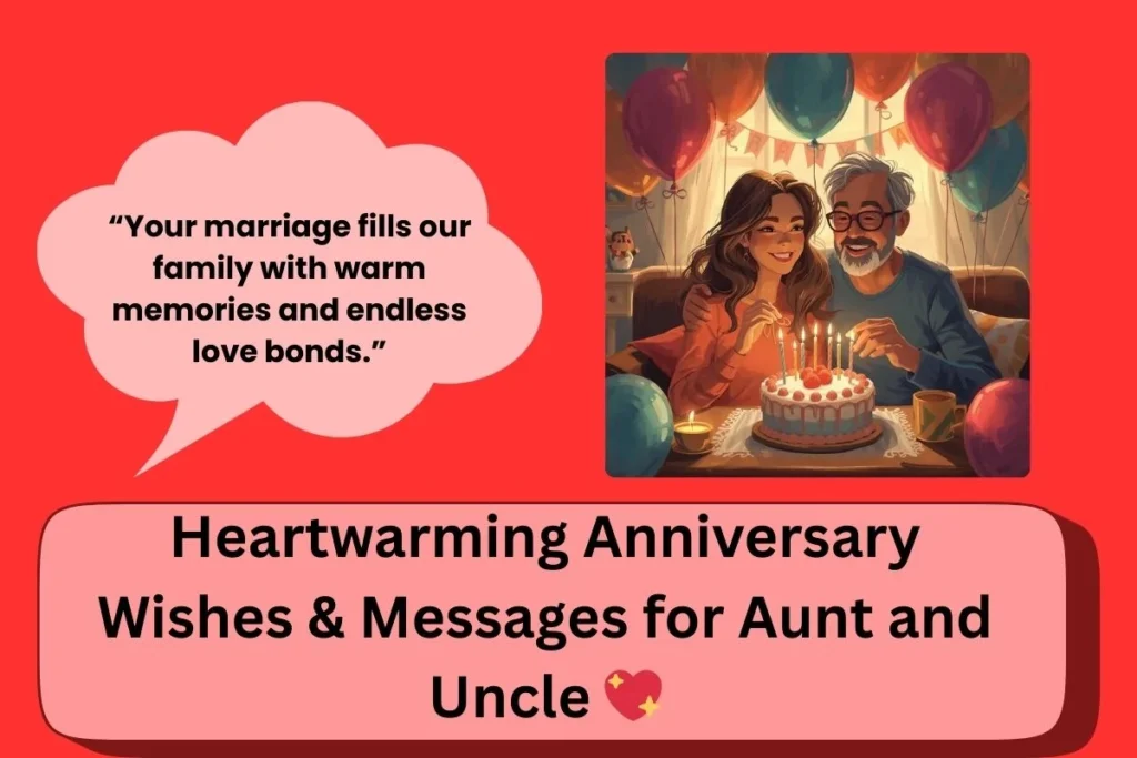 Heartwarming Anniversary Wishes Messages Aunt Uncle