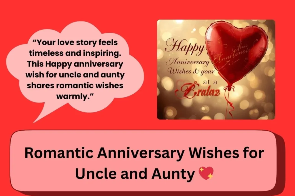 Romantic Anniversary Wishes For Uncle And Aunty
