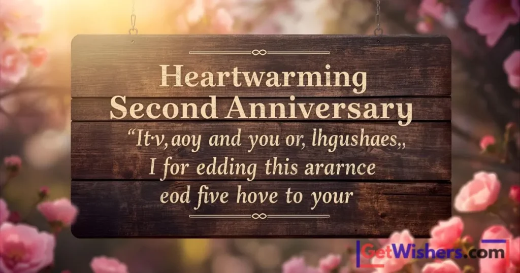 Second anniversary wishes