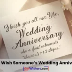 Someone anniversary wish