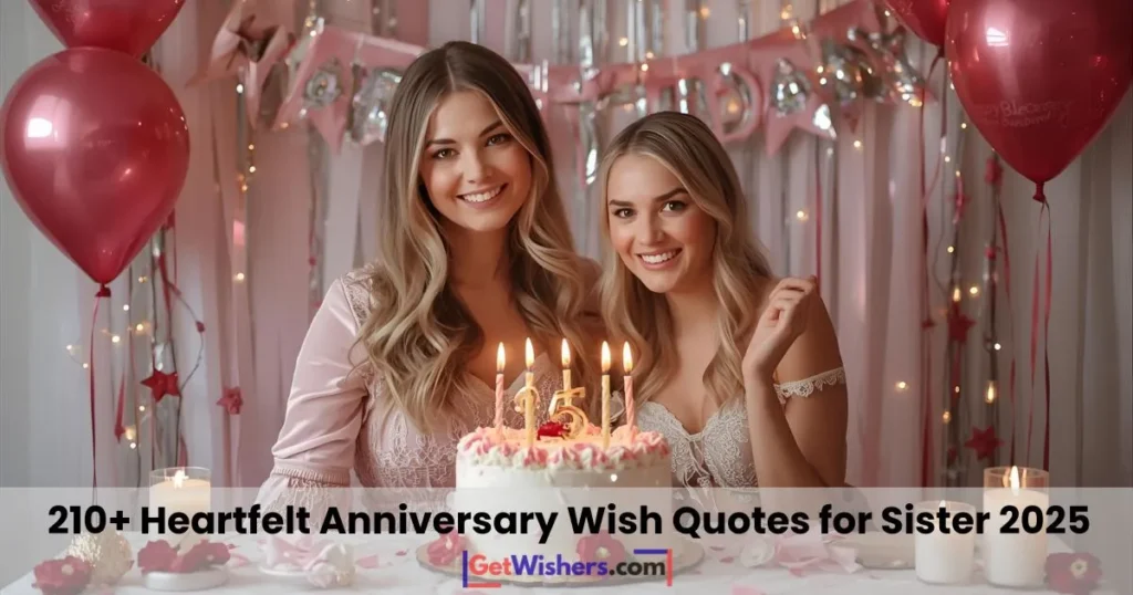Anniversary wish quotes for sister