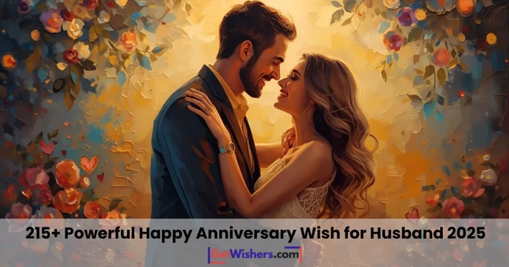 Happy anniversary wish for husband