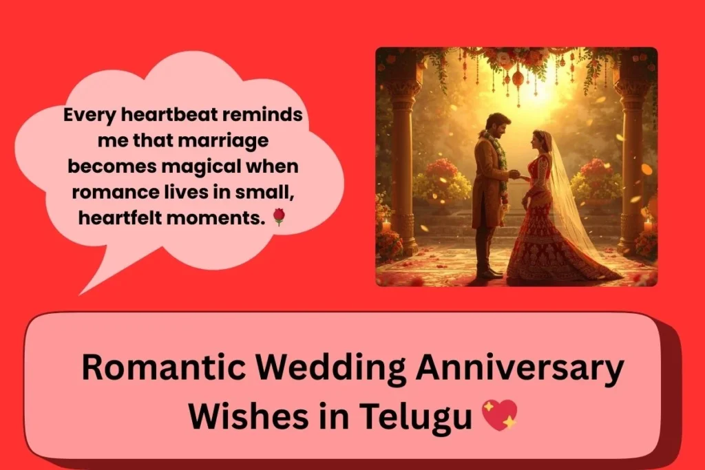 Romantic Wedding Anniversary Wishes In Telugu