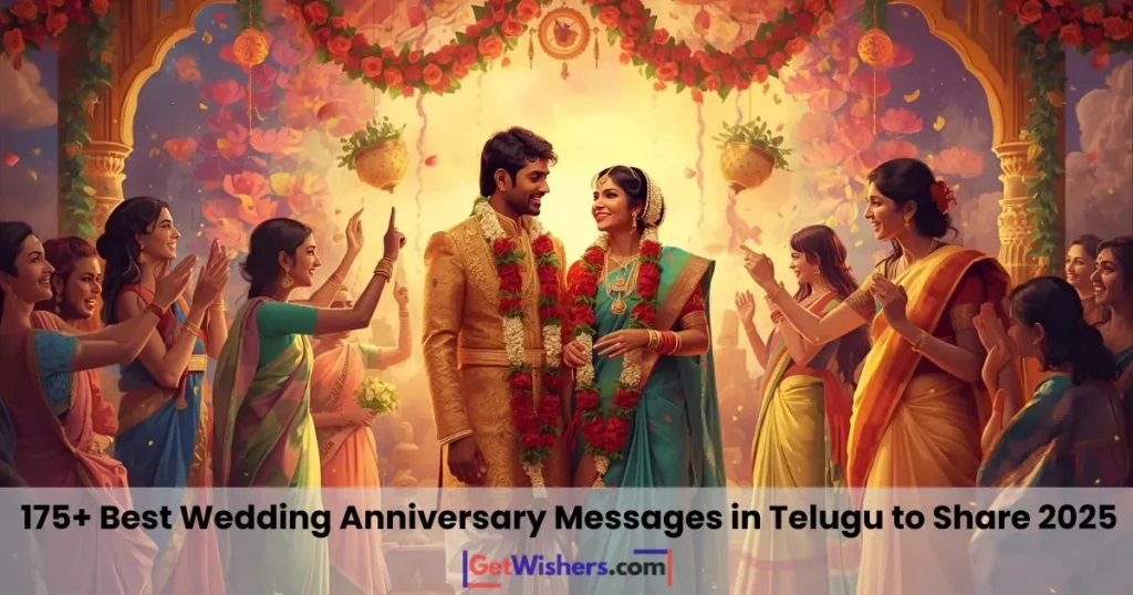 Wedding anniversary wishes in Telugu