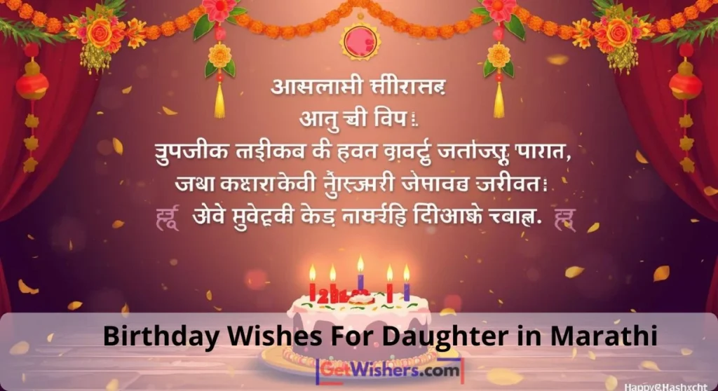 Birthday Wishes Daughter Marathi
