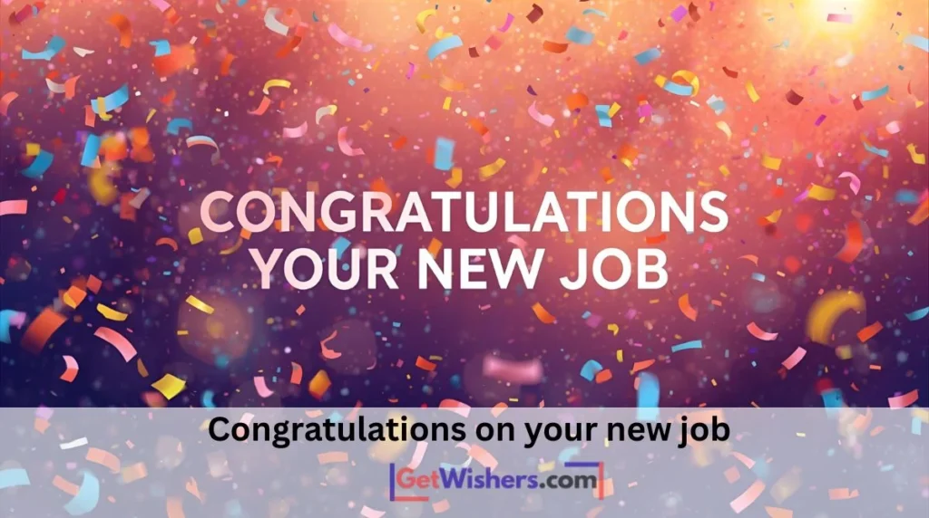 Congratulations New Job