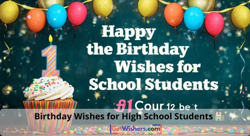 Birthday Wishes For High School Students