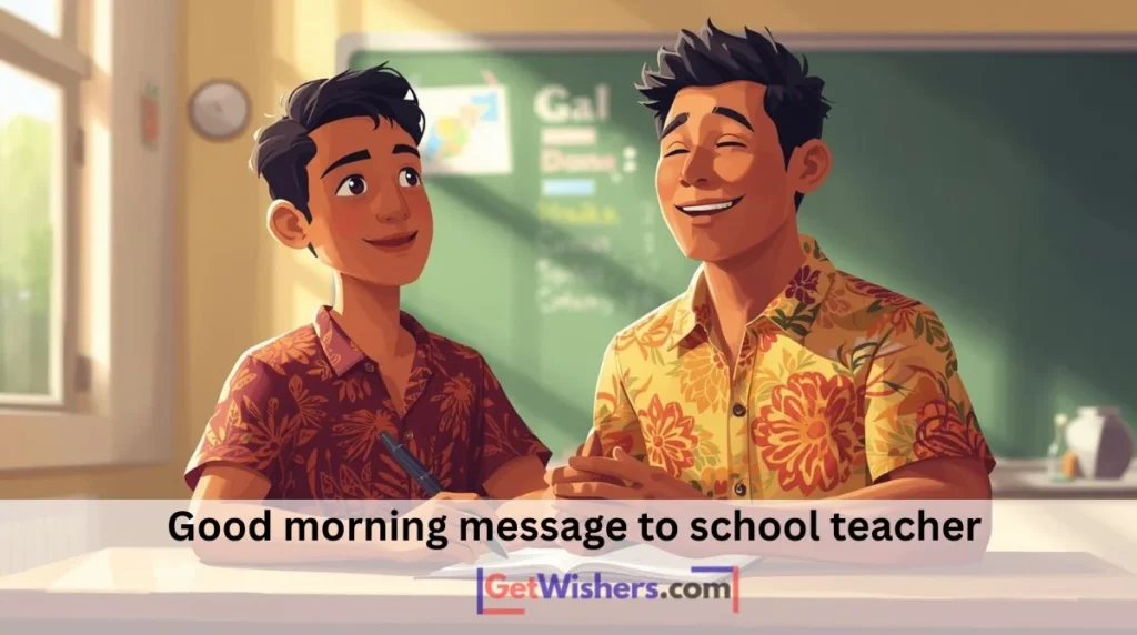 Good Morning Message School Teacher