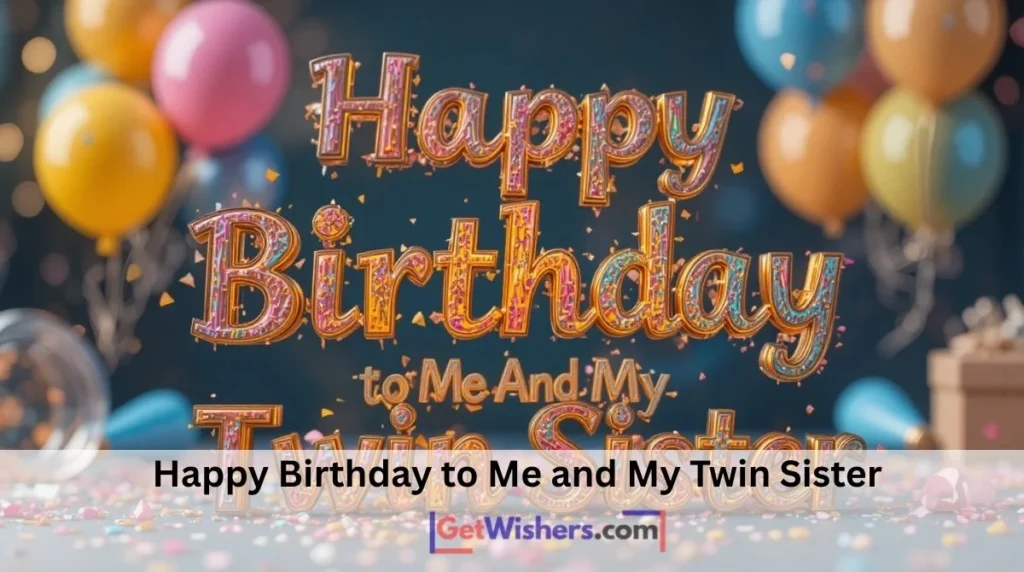 Happy Birthday To Me And My Twin Sister