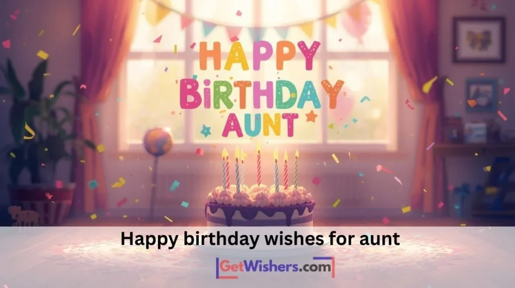 Happy birthday wishes for aunt