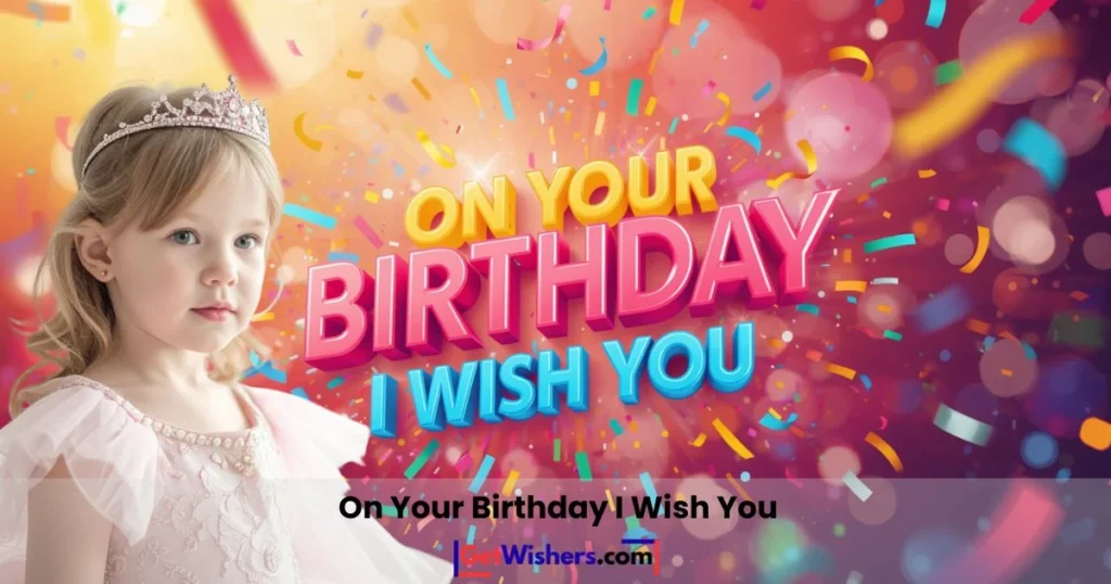 On Your Birthday I Wish You