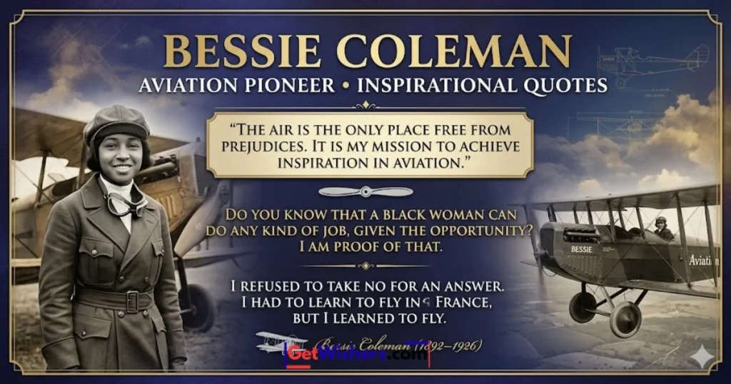 Bessie Coleman Quotes