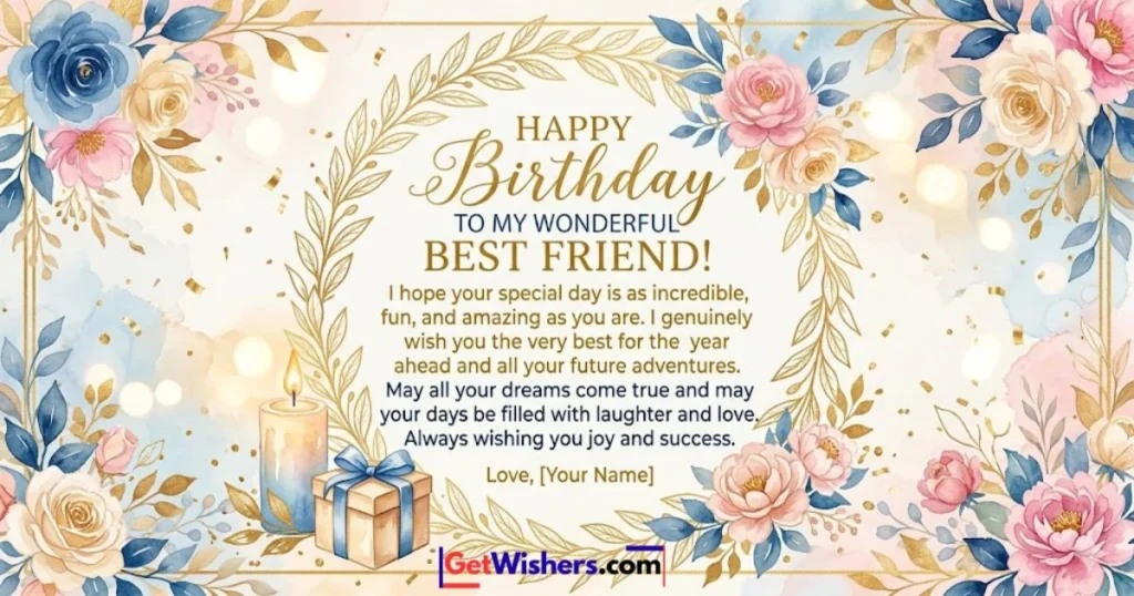 Birthday Wishes For Best Friend