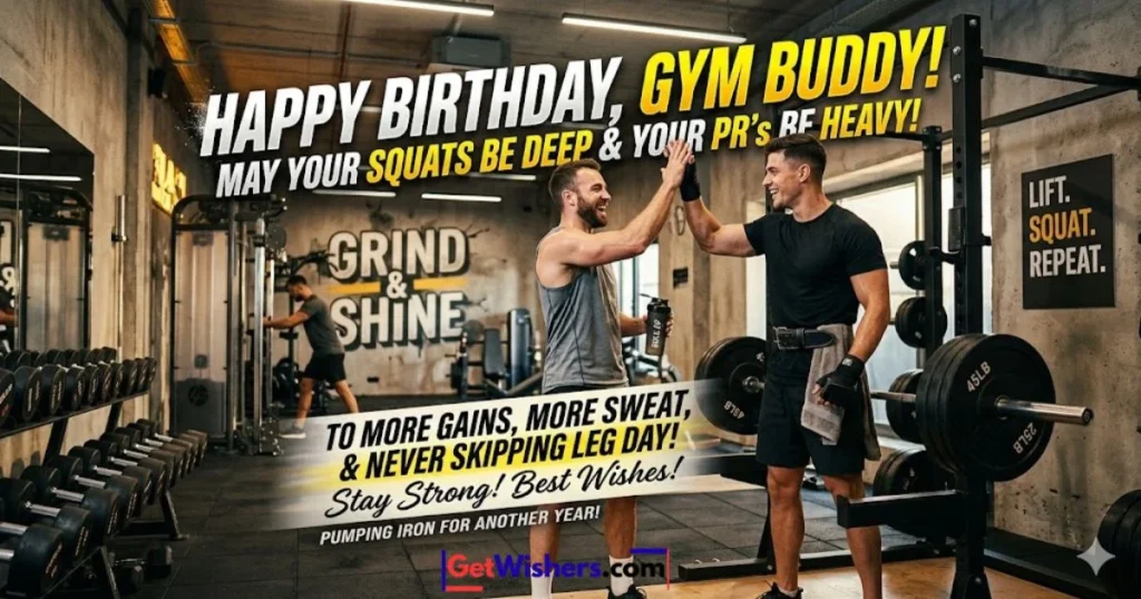 Birthday Wishes For Gym Buddy