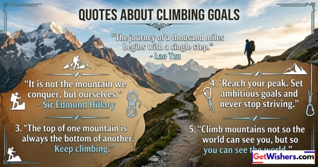 Quotes About Climbing Goals
