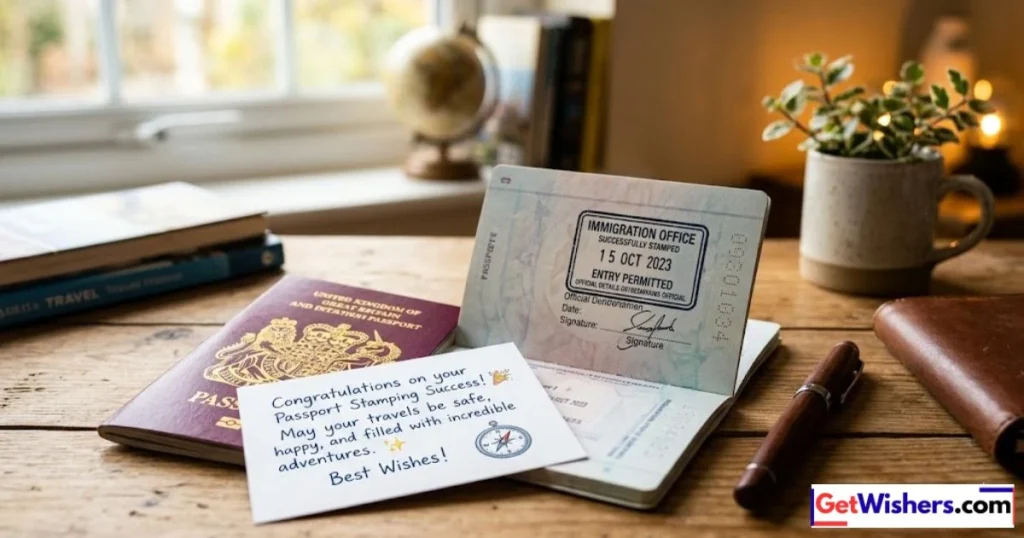 Passport Stamping Success Wishes